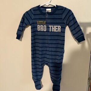 Koala Kids Navy Striped Footie